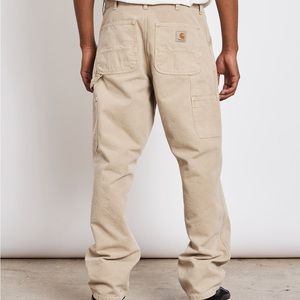 RARE Carhartt WIP Single Knee Dearborn Canvas Relaxed Fit Pants Dusty Brown